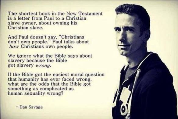 Dan Savage On The Bible and Human Sexuality